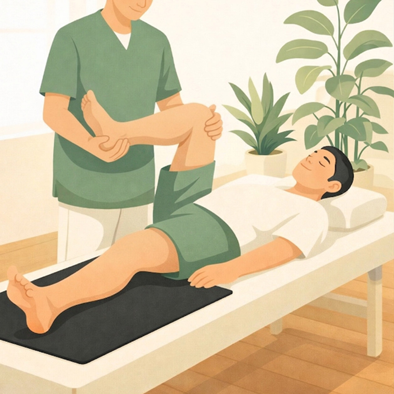 施術ベッド用アーシングマット