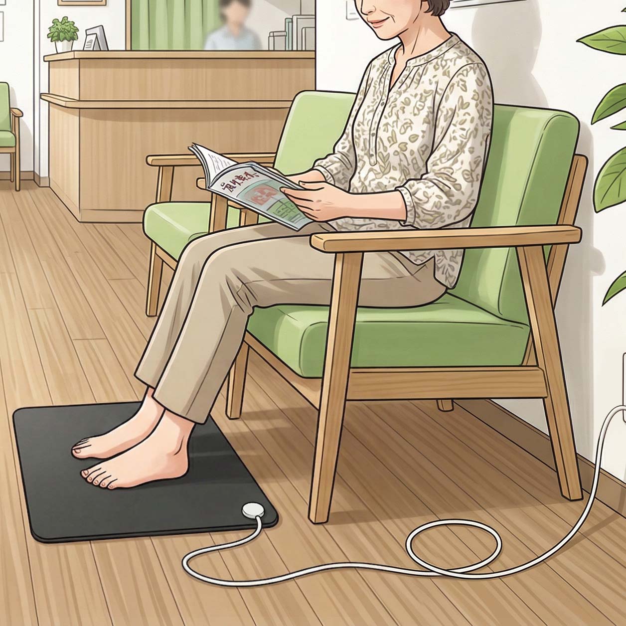 待合室用アーシングフロアマット